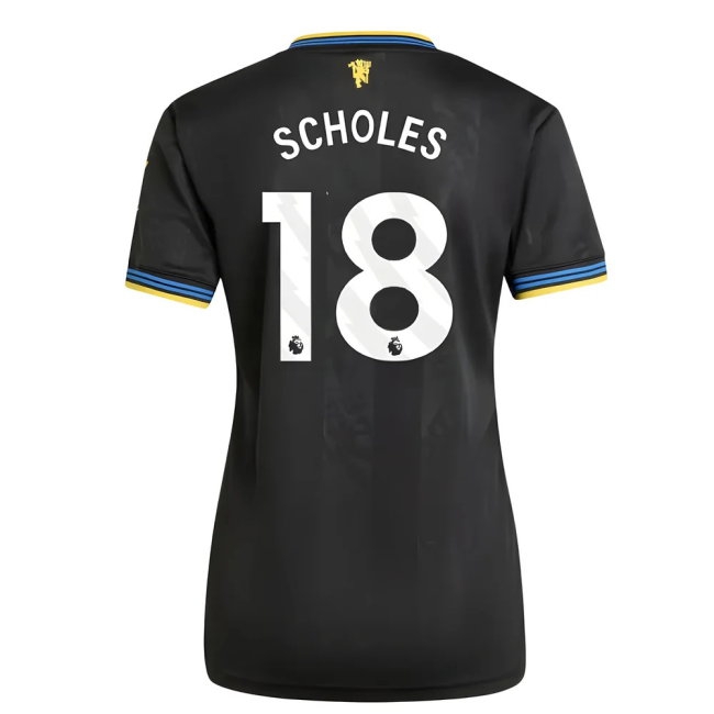 2025-2026 Man Utd Third Shirt (Womens) (Scholes 18) — Buy Now