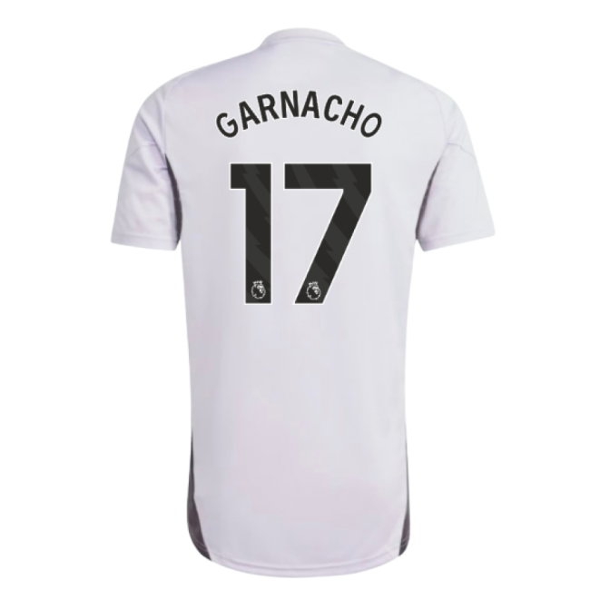 2025-2026 Man Utd Training Jersey (Purple Tint) (Garnacho 17) — Buy Online