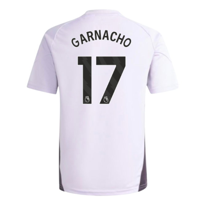 2025-2026 Man Utd Training Jersey (Purple Tint) - Kids (Garnacho 17) — Buy Online