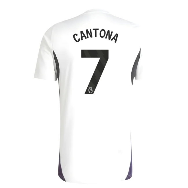 2025-2026 Man Utd Training Jersey (White) (Cantona 7) — Buy Now