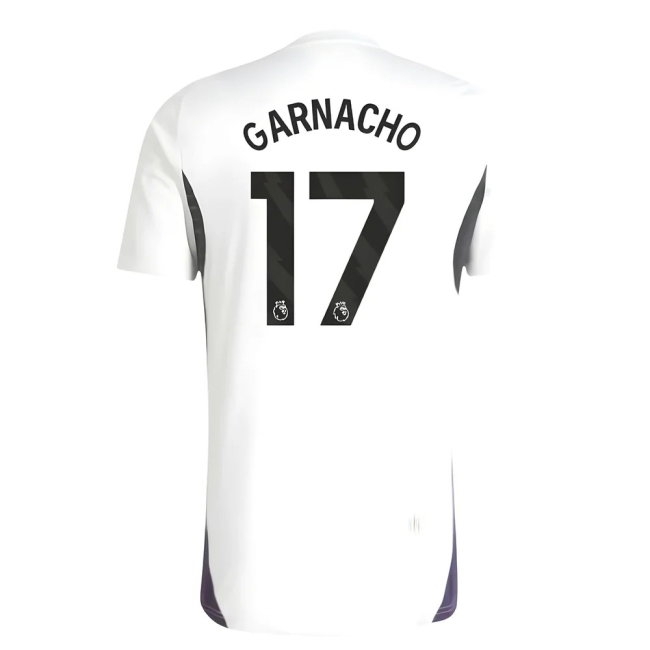 2025-2026 Man Utd Training Jersey (White) (Garnacho 17) — Shop Now