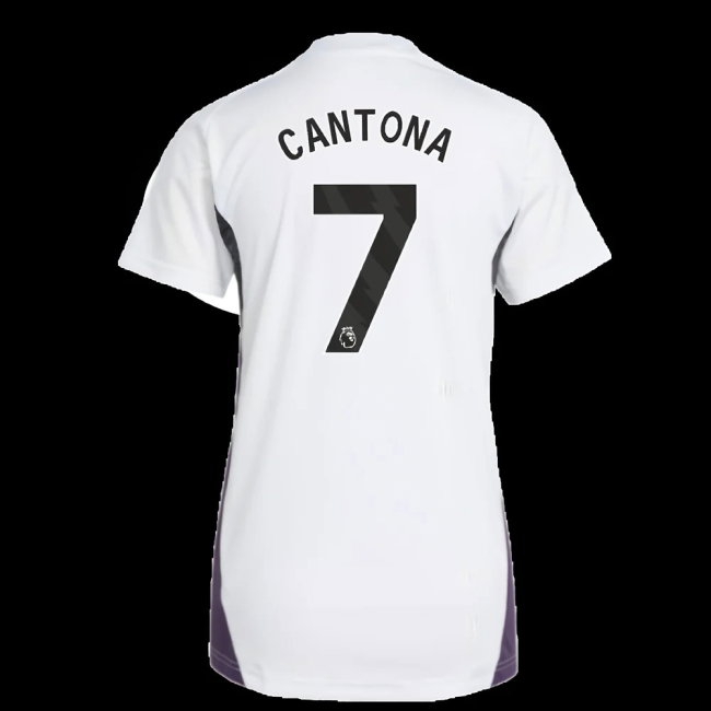 2025-2026 Man Utd Training Jersey (White) - Womens (Cantona 7) — Buy Now