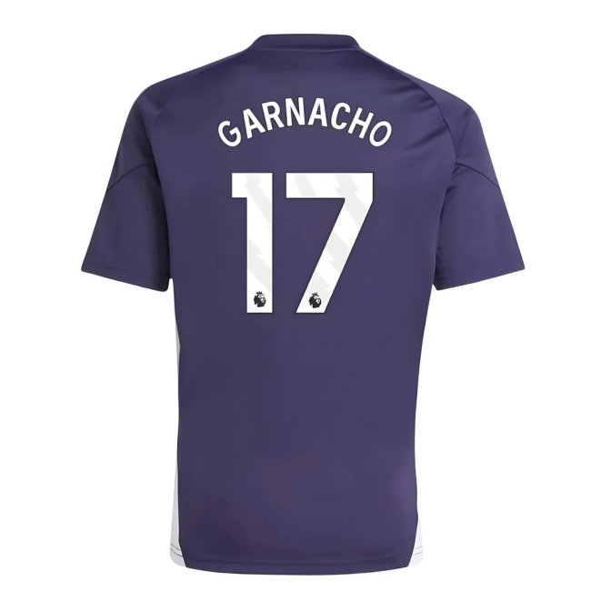2025-2026 Man Utd Training Tee (Aurora Plum) (Garnacho 17) — Shop Now