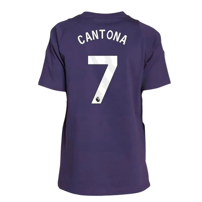 2025-2026 Man Utd Training Tee (Aurora Plum) - Kids (Cantona 7) — Buy Online