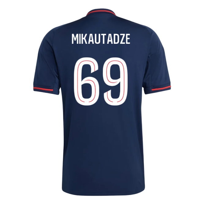2025-2026 Olympique Lyon Away Shirt (Mikautadze 69) — Shop Online