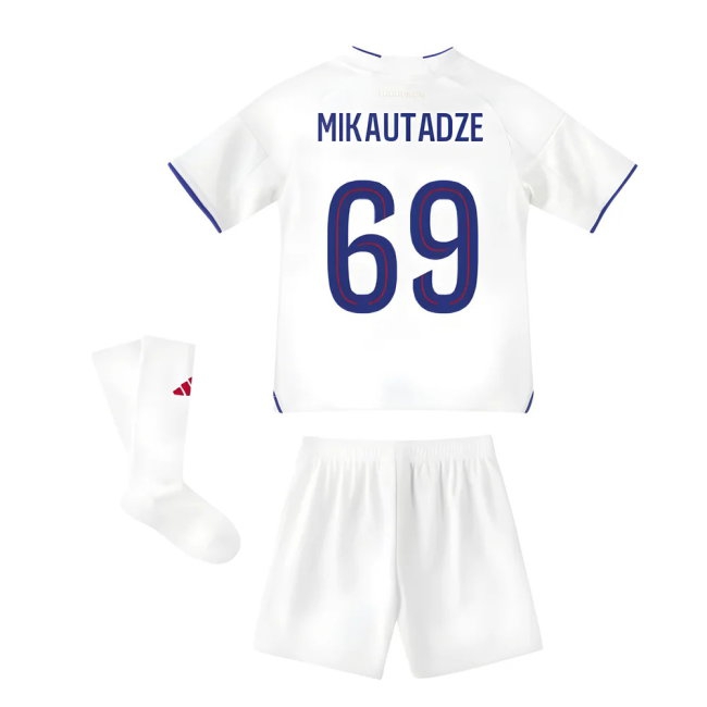 2025-2026 Olympique Lyon Home Mini Kit (Mikautadze 69) — Buy Now