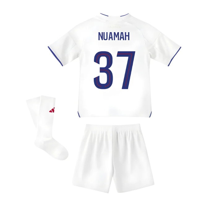 2025-2026 Olympique Lyon Home Mini Kit (Nuamah 37) — Buy Online