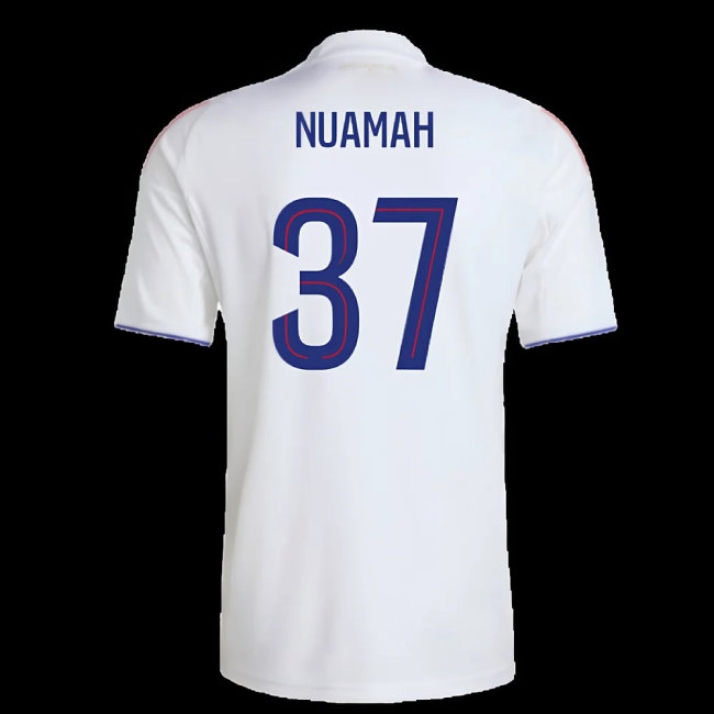 2025-2026 Olympique Lyon Home Shirt (Nuamah 37) — Shop Now