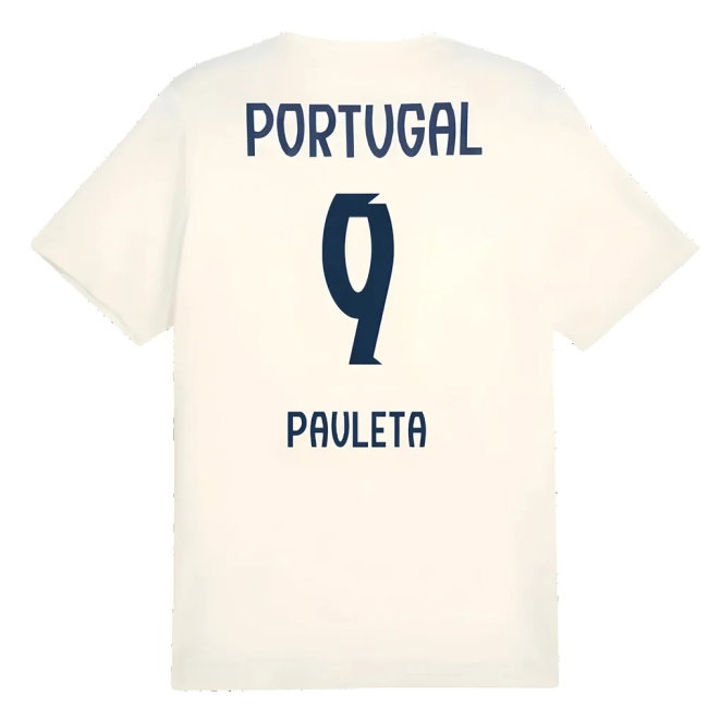 2025-2026 Portugal Casuals Tee (Sugared Almond) (Pauleta 9) — Shop Online