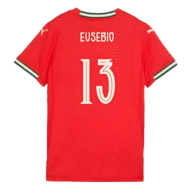 2025-2026 Portugal Home Shirt (Ladies) (Eusebio 13) — Shop Now