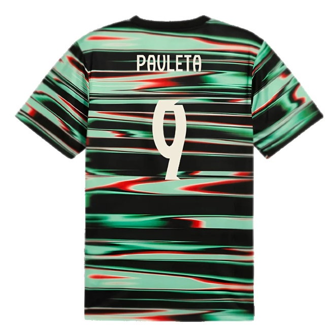 2025-2026 Portugal Prematch SS Jersey (Black) (Pauleta 9) — Buy Now