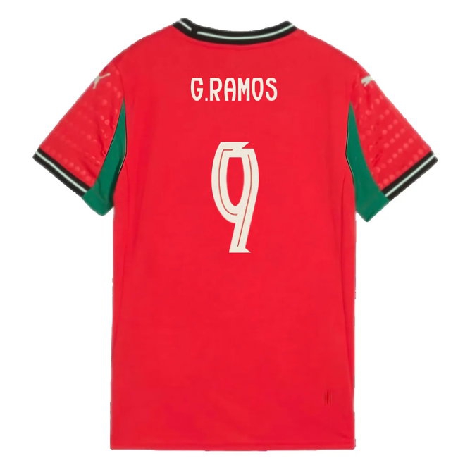 2025-2026 Portugal Womens Team Home Shirt (Ladies) (G.Ramos 9) — Shop Now