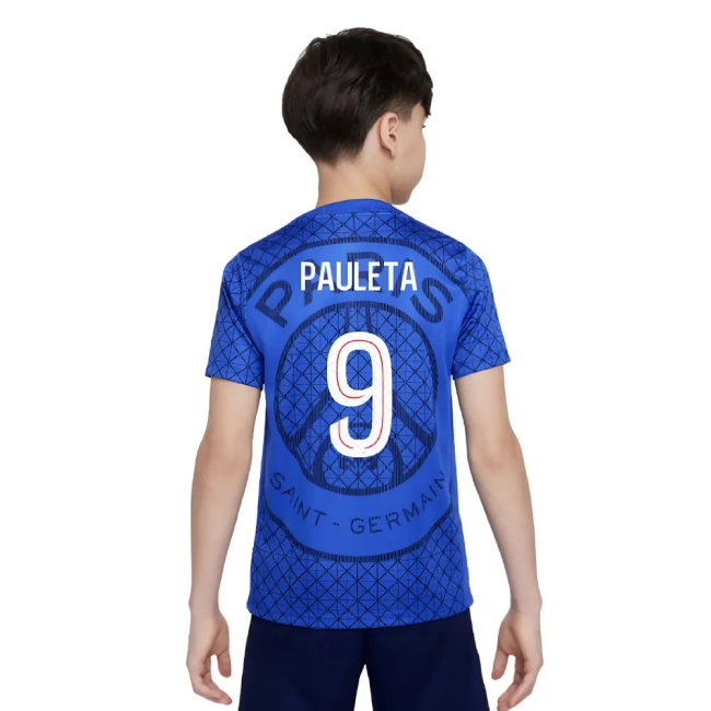 2025-2026 PSG Academy Pro Home Pre Match Shirt (Royal) - Kids (Pauleta 9) — Buy Now