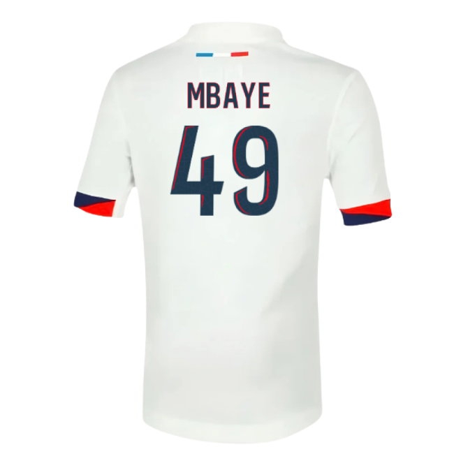 2025-2026 PSG Away Shirt (Sponsorless) - Kids (Mbaye 49) — Shop Now