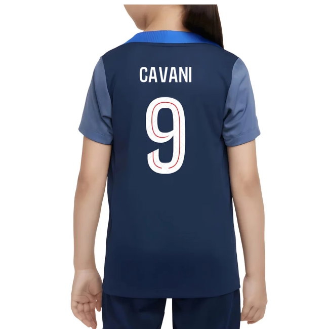 2025-2026 PSG Training Shirt (Navy) - Kids (Cavani 9)