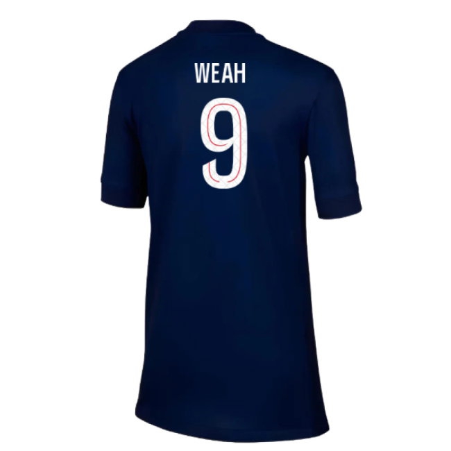 2025-2026 PSG Paris Saint Germain Home Shirt (Kids) (Weah 9) — Buy Online