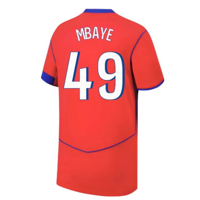 2025-2026 PSG Third Shirt (Kids) (Mbaye 49) — Shop Now