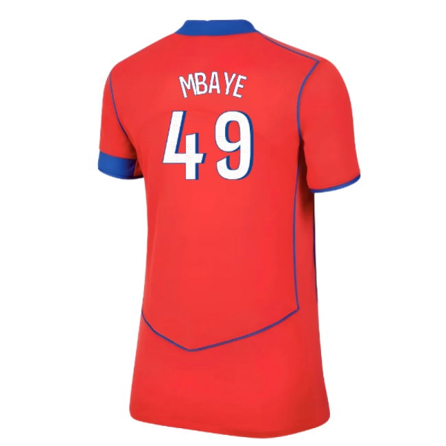 2025-2026 PSG Third Shirt (Womens) (Mbaye 49) — Buy Now