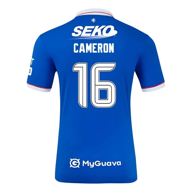 2025-2026 Rangers Player Version Home Shirt (Cameron 16) — Shop Now