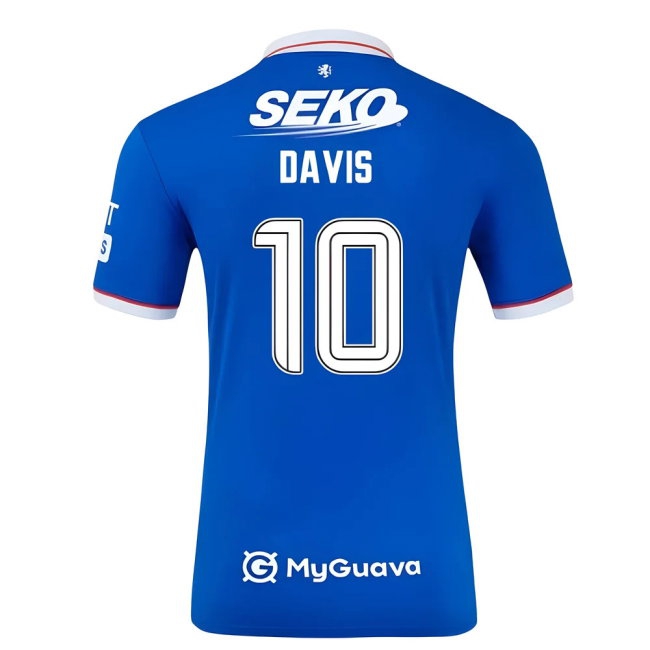 2025-2026 Rangers Player Version Home Shirt (Davis 10) — Shop Now