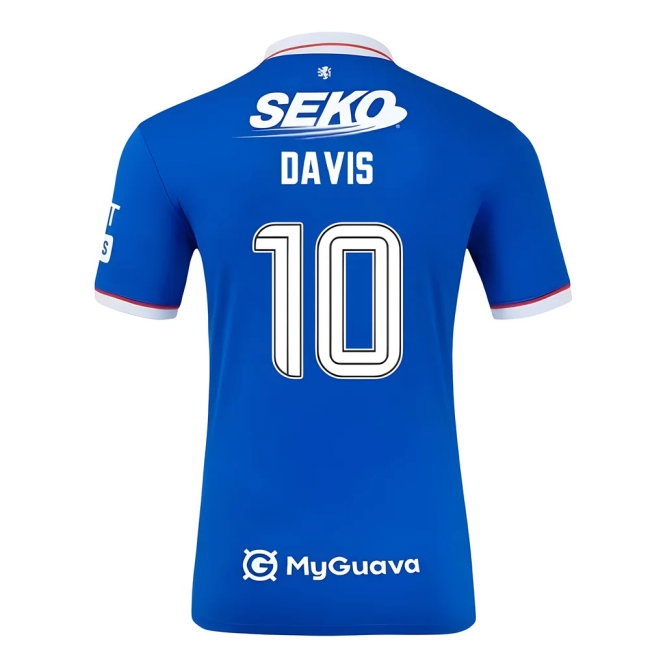2025-2026 Rangers Home Shirt (Kids) (Davis 10) — Shop Online