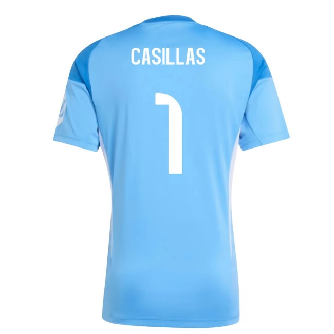 2025-2026 Real Madrid Home Goalkeeper Shirt (Blue) (Casillas 1) — Shop Now