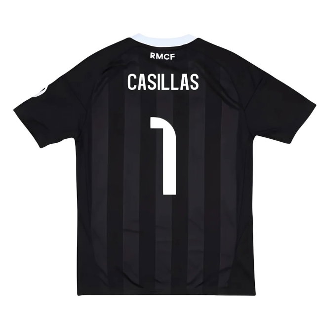 2025-2026 Real Madrid Third Goalkeeper Youth Kit (Black) (Casillas 1) — Buy Now