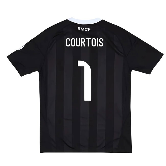 2025-2026 Real Madrid Third Goalkeeper Youth Kit (Black) (Courtois 1) — Buy Online