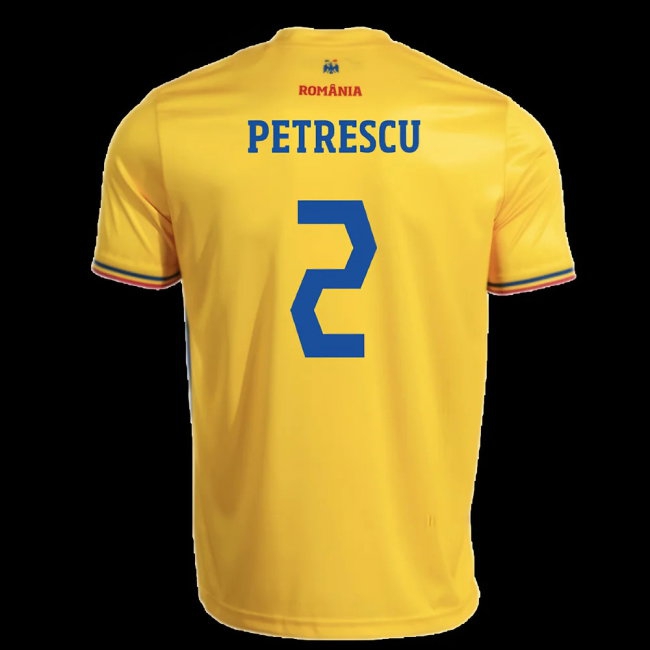 2025-2026 Romania Home Replica Shirt (Kids) (Petrescu 2)
