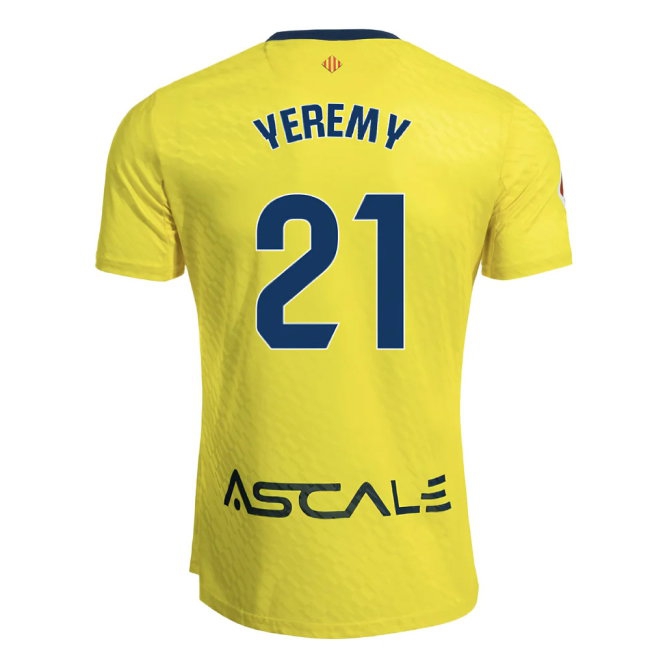 2025-2026 Villarreal Home Shirt (Yeremy 21) — Shop Now