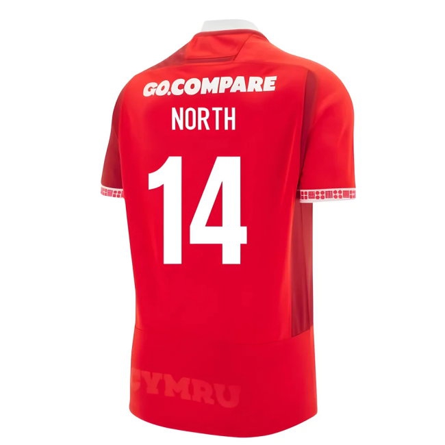 2025-2026 Wales WRU Home Rugby Shirt (Kids) (North 14) — Buy Online