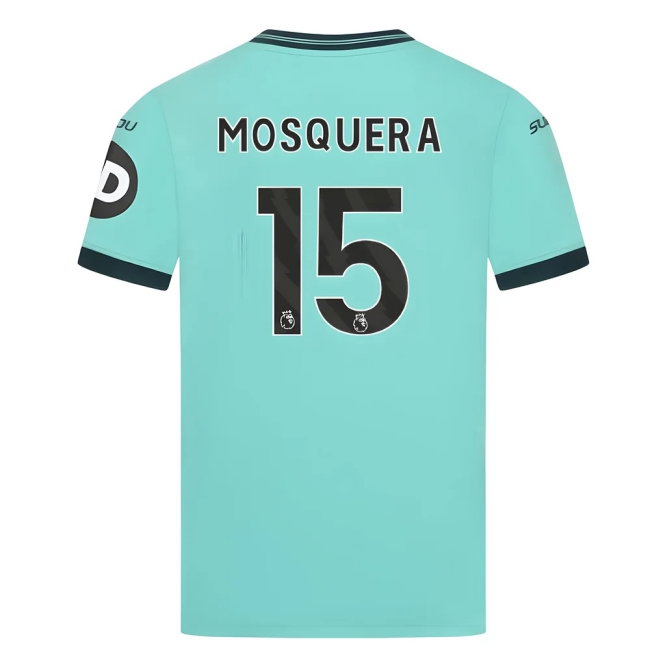 2025-2026 Wolves Away Shirt (Kids) (Mosquera 15) — Shop Online