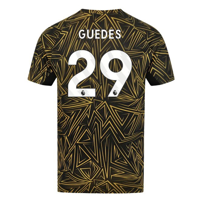2025-2026 Wolves Home Pre-Match Shirt (Black) (Guedes 29) — Buy Now
