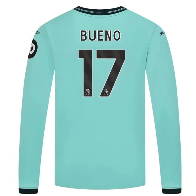 2025-2026 Wolves Long Sleeve Away Shirt (Kids) (Bueno 17)