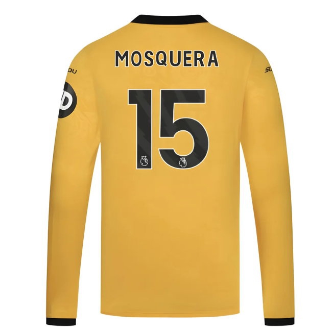 2025-2026 Wolves Long Sleeve Home Shirt (Mosquera 15) — Buy Online