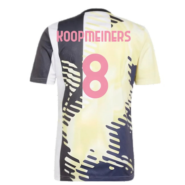 2025 Juventus Pre-Match Shirt (Yellow) (Koopmeiners 8) — Buy Online