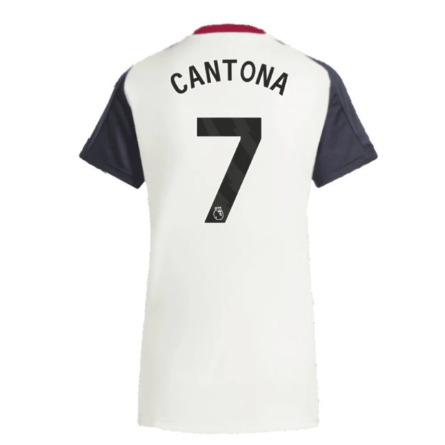 2025 Man Utd Training Jersey (Off White) - Womens (Cantona 7) — Shop Now