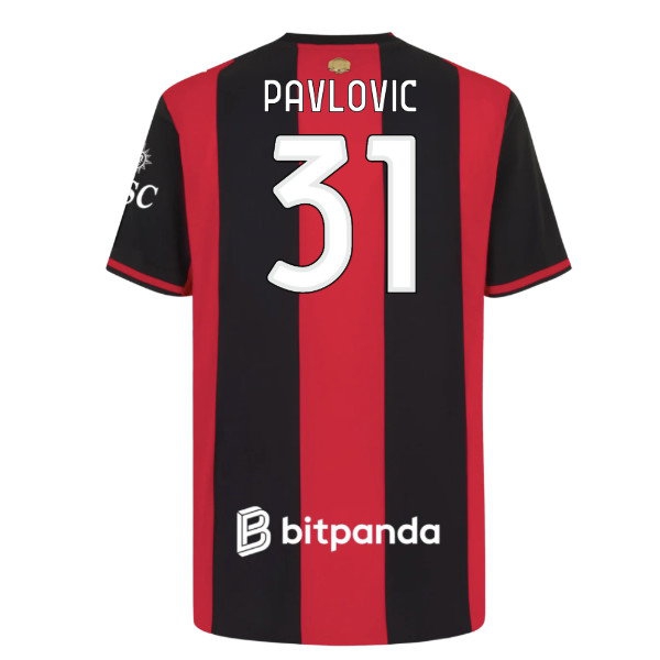 2026-2027 AC Milan Player Version Home Shirt (Pavlovic 31) — Buy Now