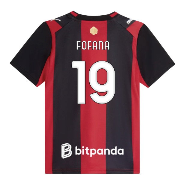 2026-2027 AC Milan Home Shirt (Kids) (Fofana 19)