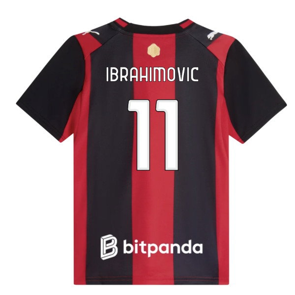 2026-2027 AC Milan Home Shirt (Kids) (Ibrahimovic 11)