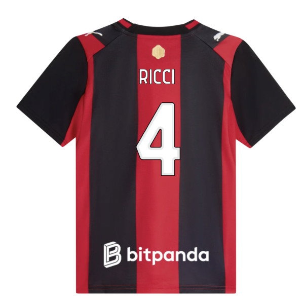 2026-2027 AC Milan Home Shirt (Kids) (Ricci 4) — Buy Online
