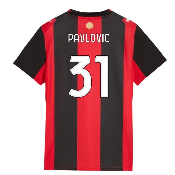 2026-2027 AC Milan Home Shirt (Womens) (Pavlovic 31) — Buy Online