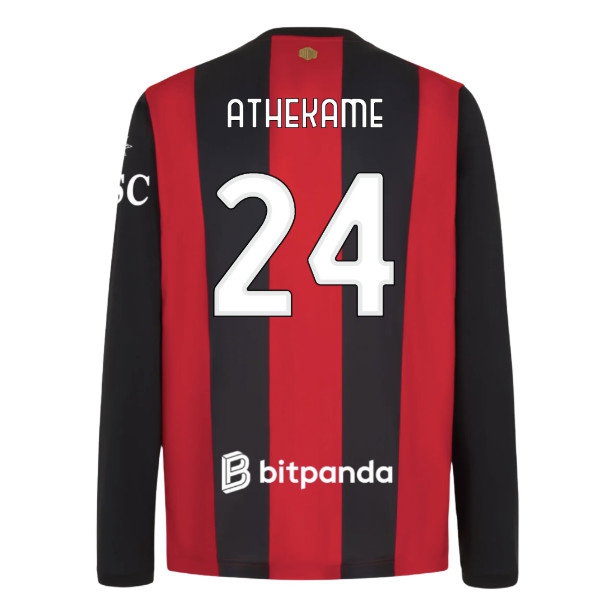 2026-2027 AC Milan Long Sleeve Home Shirt (Athekame 24)
