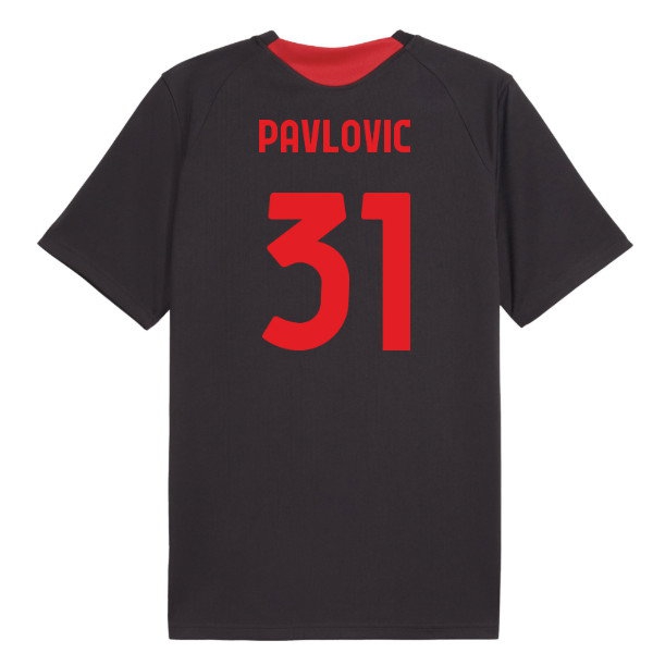 2026-2027 AC Milan Training Jersey (Flat Dark Gray) (Pavlovic 31) — Buy Online