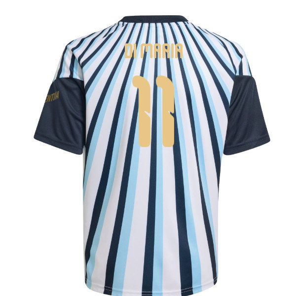 2026-2027 Argentina Home Pre-Match Shirt (White) - Kids (Di Maria 11)