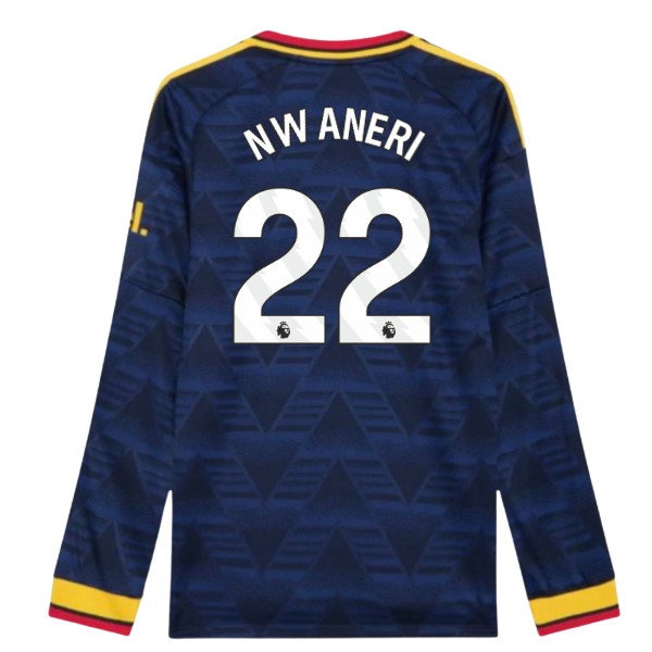 2026-2027 Arsenal Player Version Long Sleeve Away Shirt (Nwaneri 22) — Shop Online