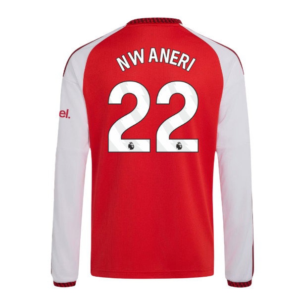 2026-2027 Arsenal Home Long Sleeve Shirt (Kids) (Nwaneri 22) — Buy Online