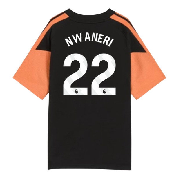 2026-2027 Arsenal Training Tee (Black) - Kids (Nwaneri 22) — Shop Online