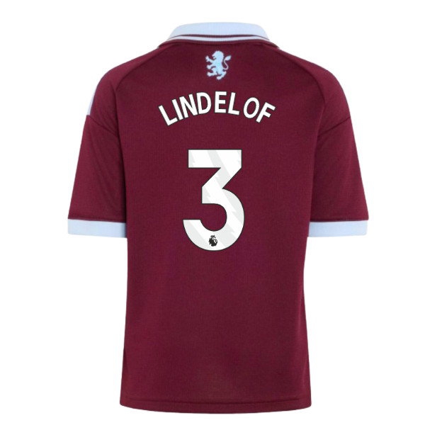 2026-2027 Aston Villa Home Shirt (Kids) (Lindelof 3)