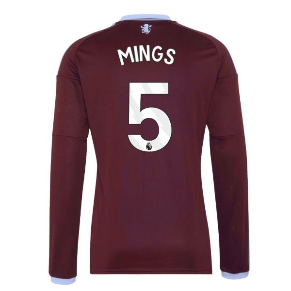 2026-2027 Aston Villa Long Sleeve Home Shirt (Mings 5)